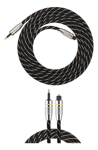 Cable Digital De Fibra Óptica Toslink A Miniconector De 3,5