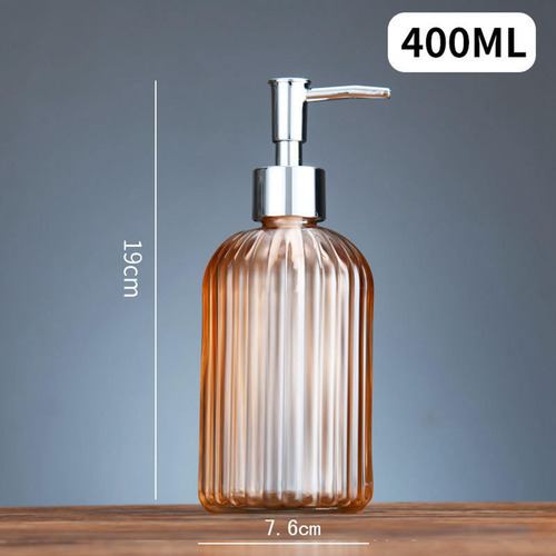 Dispensadores De Loción Y Jabón De Vidrio De 400ml Para