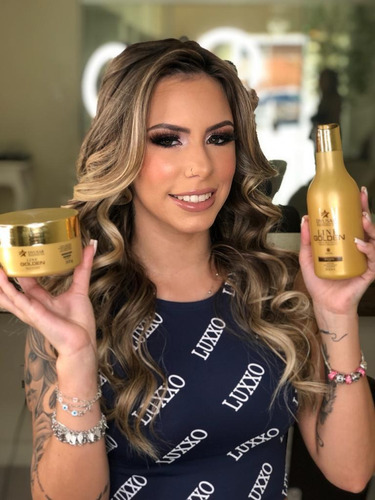 Kit Line Golden Shampoo + Máscara + Cond + Óleo 1kg Dyusar