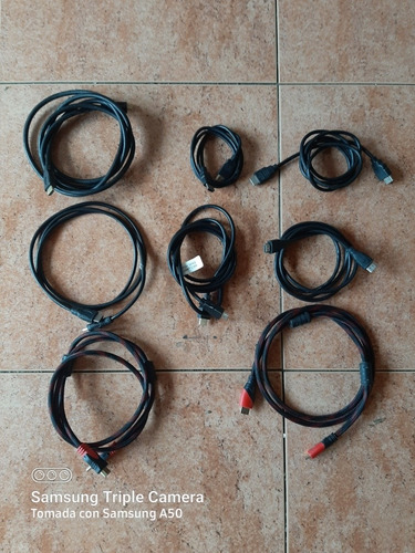 Lote De 8 Cables Hdmi.ideal Video Juegos Xbox Play Canalera