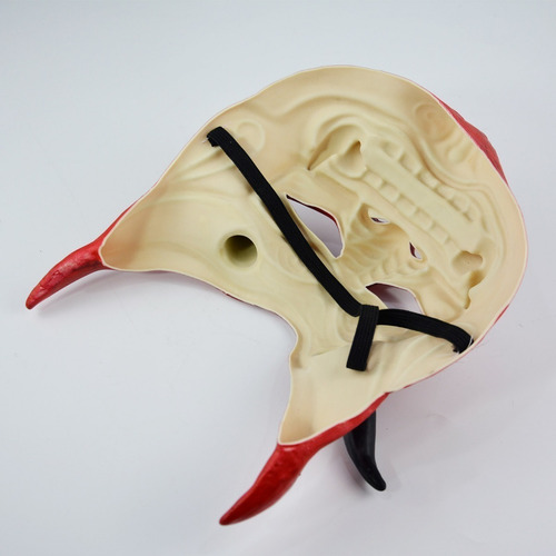 . Máscara De Diablo Rojo Hannya Demon Oni Samurai Noh Kabuk