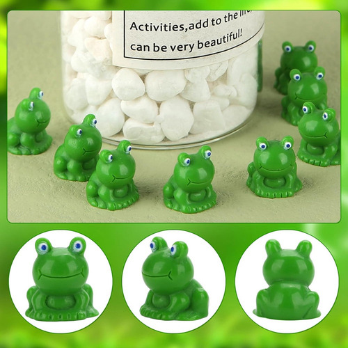 160×figuras Resina Con Forma Rana En Miniatura Para Decora
