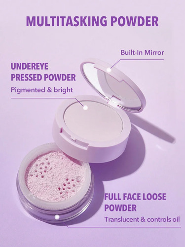 Sheglam Insta Ready Face & Under Eye Setting Powder Duo Taro