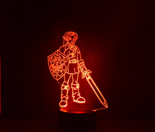 Lámpara 3d App Incluido Link Legend Of Zelda