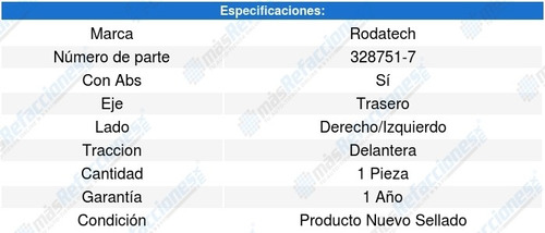 Maza Rueda Trasera Buick Rendezvous 02-06 Rodatech 5646177