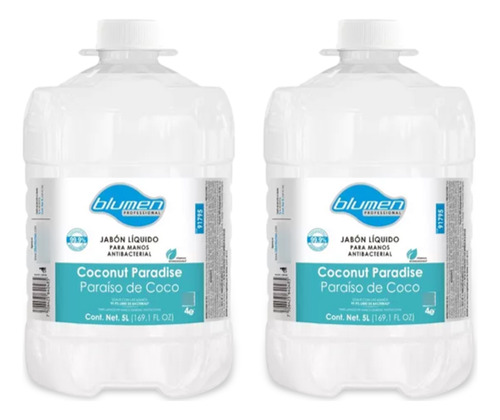 Jabon Blumen Antibacterial Coconut 5lts 2pz 91795