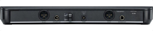 Shure Blx1288/cvl Sistema Inalámbrico Doble Mano Y Corbatero Color Negro