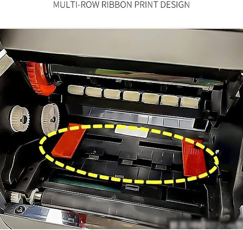 Impresora De Cinta Satinada De 2 Líneas, 200 Ppi 150 Mm/s