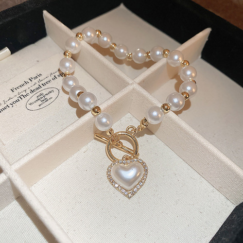 Pulsera De Perlas De Imitación