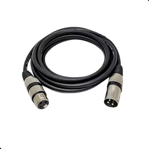 Jms Cabos - Cabo Microfone Dmx - Xlr Canon Balanceado Profissional - 3 Metros