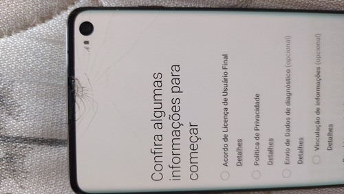 Samsung S10 Normal Com Um Trinco Na Tela Mais Não Interfere