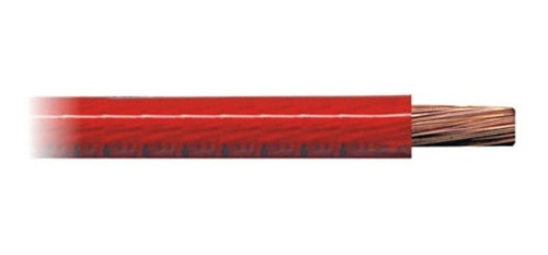 Rolo 25m Cabo 10mm Cobre Fio Força Vermelho Cristal Dni