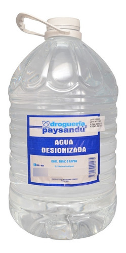 Agua Desionizada - 5 L