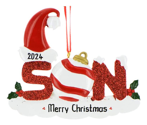 Adorno De Navidad Familiar Personalizado Para Hijo