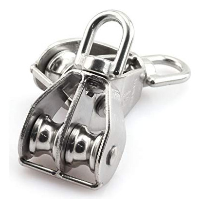 Bloque Doble De Polea Jcbiz M15 Acero Inoxidable - Carga