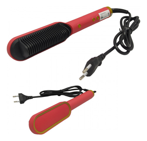 Chapinha Escova Alisadora Cabelo Pente Eletrico Portatil 110v/220v