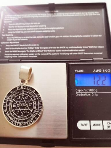 Dije Sello Sabiduría Rey Salomón Plata 925 Talisman