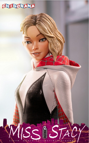Figura - Spider-gwen Stacy Bullethead Bh005 Nueva Y Sellada (Usado)