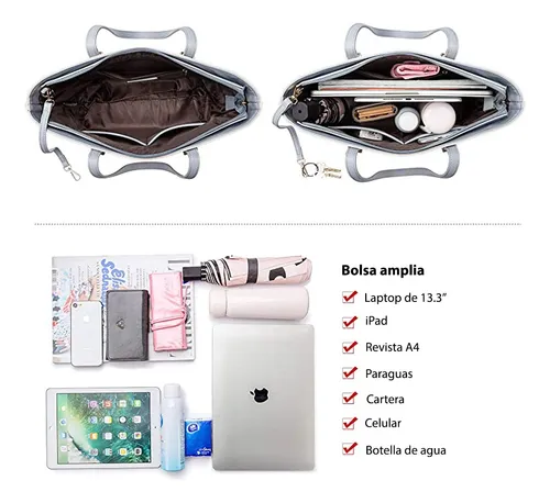 Bolsa Mujer Elegante Para Dama Ejecutiva Set De 3 Piezas