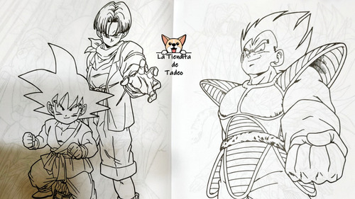 15 Libros Para Colorear Dragon Ball, 16 Paginas Tamaño Carta