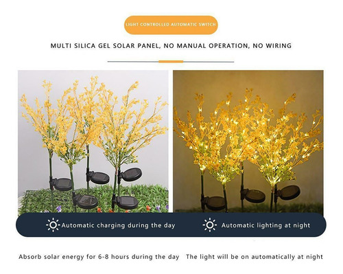 Lámpara Solar Led N Con Forma De Flor De Colza, Complemento