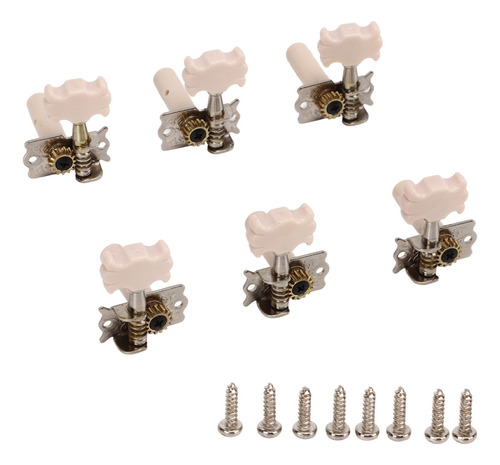 Guitar Peg Tuner Classical Tuning White Plastic Exquisite
