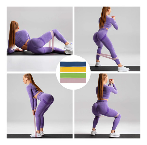 Kit De Barra De Pilates Portátil, Banda De 180 Libras, Multi