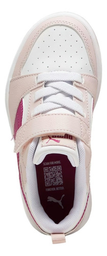 Tenis Puma Rebound V6 Lo Ac + Ps Para Niñas 17 A 21.5. 39741