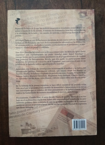 Diario De Guerra , Clarín El Gran Engaño Argentino - C. Diaz (Usado)