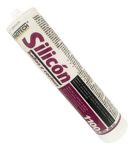 Silicon Acetico Antihongo Bañoconcina280mlfinotech1100blanco