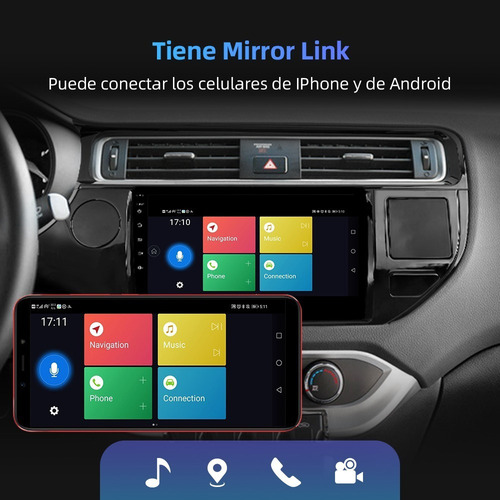 Zk Auto Estéreo Para Kia Rio 2012-2017 Cámara Wifi Mirror