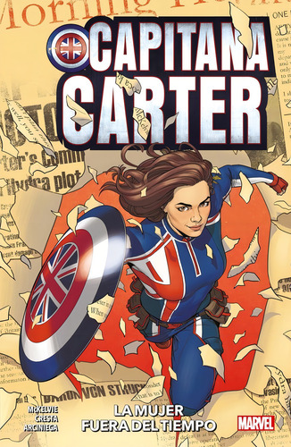 100% Marvel Capitana Carter, De Jamie Mckelvie. Editorial Panini Comics En Español