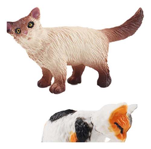 2 Gato De Juguete De Simulación, Modelo Animal, Estilo A