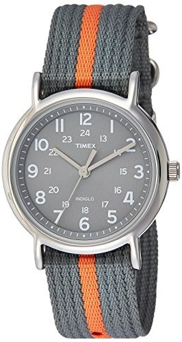 Reloj Timex Unisex Weekender Gris / Naranja L