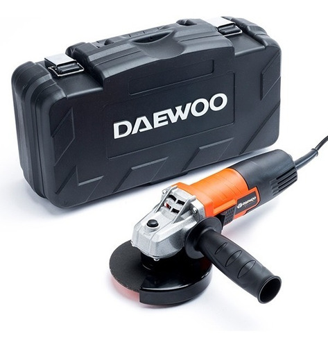 Imagen 4 de 9 de Amoladora Angular Daewoo 750w 115mm + Maletin + 4 Discos