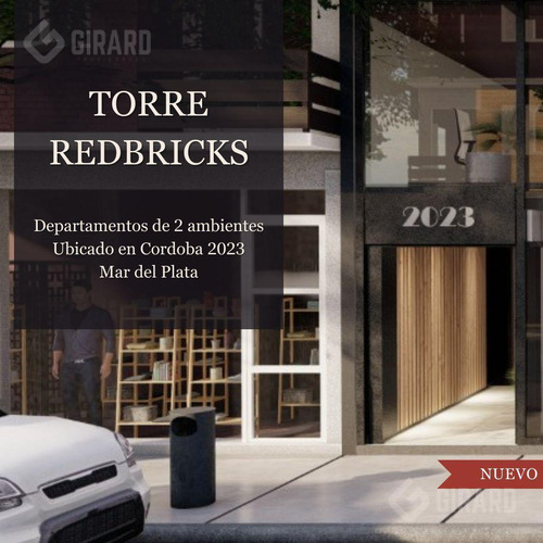 Desarrollo Inmobiliario Torre Redbricks , Unidades De 2 Ambientes A Estrenar.