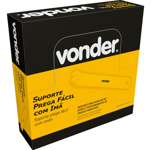 Suporte Plástico Prega Fácil Com Imã Vonder