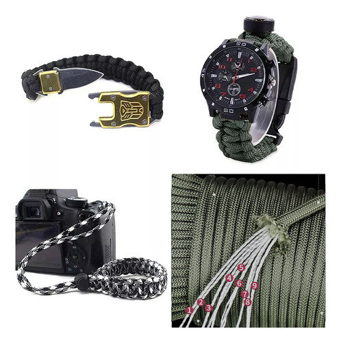 Paracord 31 Metros 550 Lbs Cuerda Supervivencia Pulseras