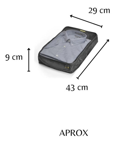 Imagen 6 de 10 de Organizador De Ropa Para Equipaje Travel Blue Tb330