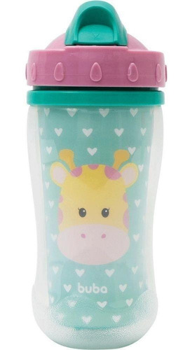 Copo Parede Dupla Animal Fun Girafa Buba