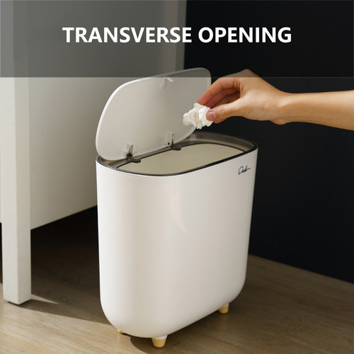Cubo De Basura Automático De Baño Con Adsorción De Basura Co