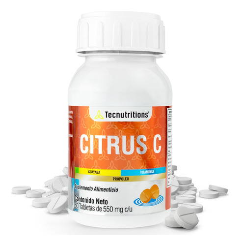 Suplemento Vitamina C, Zinc, Tecnu® Defensas, Sistema Inmune Sabor Sin sabor