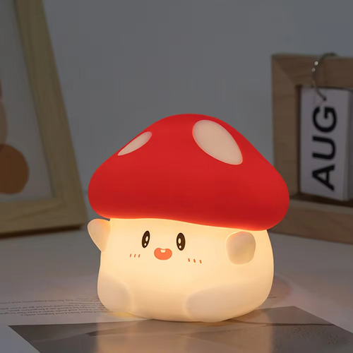 / Luz Nocturna De Silicona Led Con Forma De Hongo, Suave,