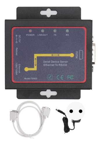 Conversor Industrial Rj45 Para Rs232 Rede Serial Txi022