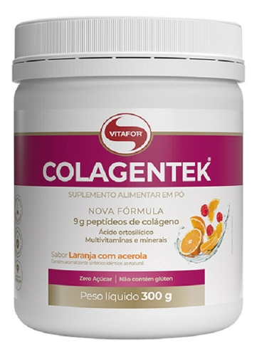 Colagentek (300g) - Sabor: Laranja Com Acerola Laranja Com Acerola