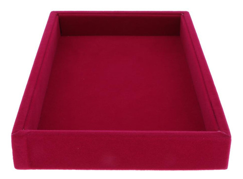 2 Bandejas De Exhibición De Joyas Apilables De Terciopelo