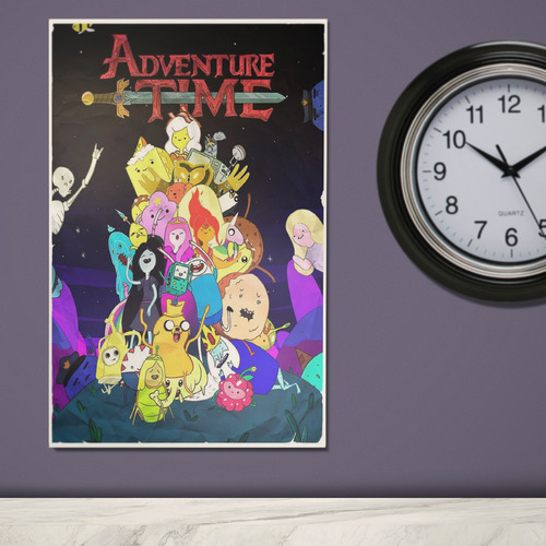 Afiche Serie Animada Hora De Aventura Cartoon Network