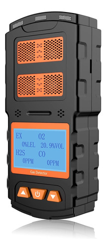 Detector De Gas Portátil, Monitor De Gas Recargable Ex H2s