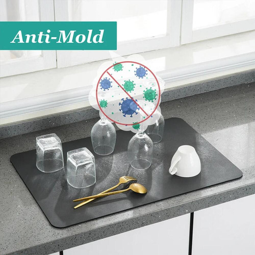 Large Kitchen Absorbent Mat Dish Drying Mat Tableware Mat