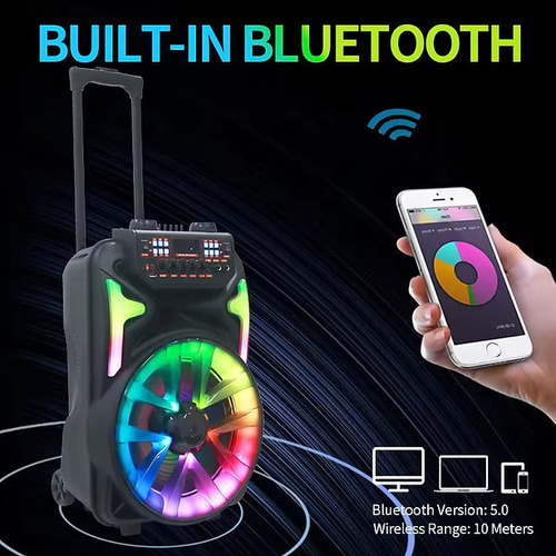 Parlante Portátil ,bluetooth, Altavoz+tweeter+1mickbq-2431